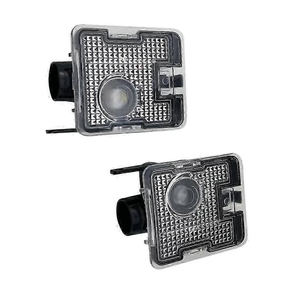 Lämplig för Focus St, 2 st bil sid LED-projektionslampa för backspegel välkomstljus Black  transparent