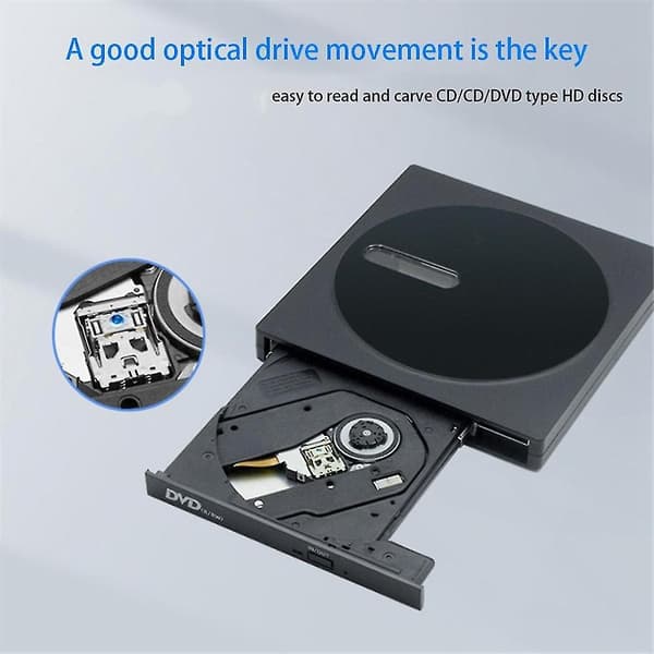 Usb 3.0 Type C Ekstern Cd Dvd Rw Optisk Enhed Dvd-brænder Enhed Til Laptop Ekstern Cd Dvd-afspiller