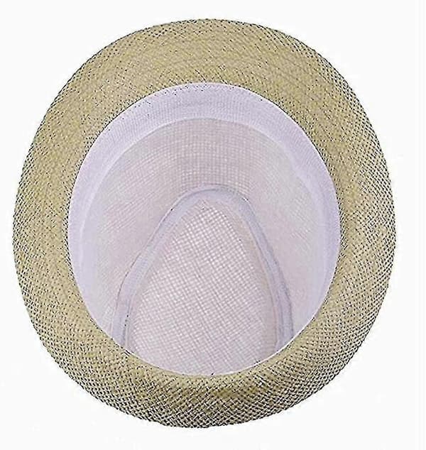Fedorahatt for menn og kvinner Strandhatt Jazzhatt Solhatt Black 54cm