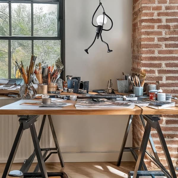 Moderne kreativ loftslampe i nordisk industriel stil