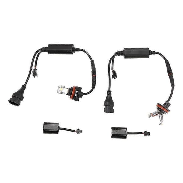 2 stk. bil LED Angel Eye lys 6000K H8 lyspære for E82 E87 E90 E91 E92 M3 E93 E60 E61 E63 E70 X5 E71 X6 E89 Z4 Black