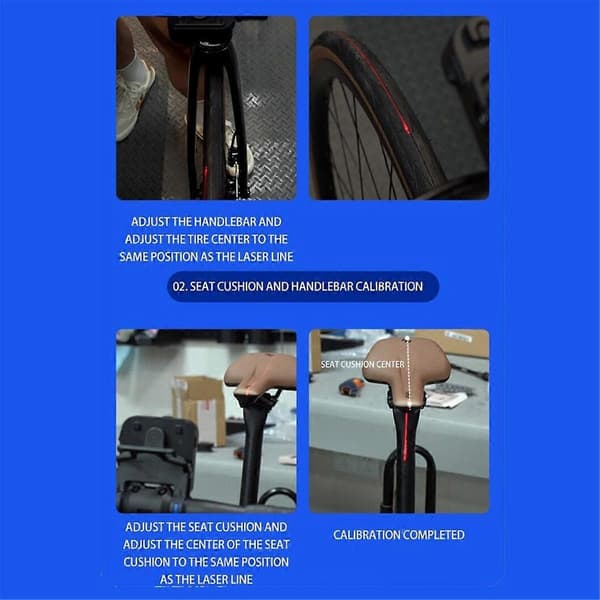 [13]Bicycle Handlebar Calibrator Bike Tool Saddle Center Adjuster Measuring Tool Adjustment Indicator with Charging Port