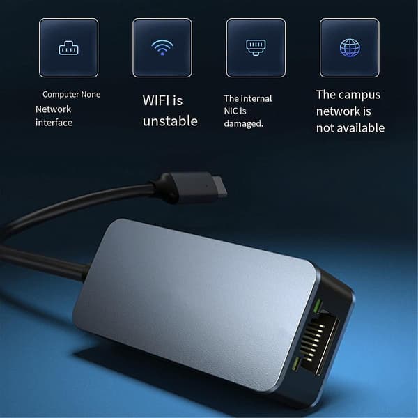 2500mbps Ethernet til Rj45 2.5g Usb 3.0 Kablet Adapter Konverter Lan Netværkshub til Pc Bærbar - Type