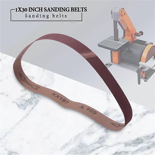 15 pcs 1x30 inch Aluminum Oxide Sanding Belts, Heavy Duty Sanding Belts, Multi-functional Sanding Belts for