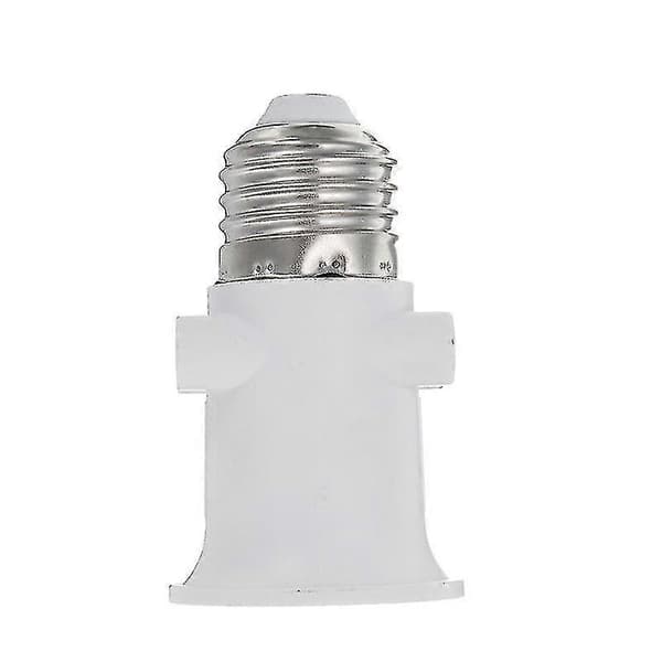 2 stk lampeholder konverteringsstativ konverteringskontakt AC100-240V 4A E27 ABS pluggadapterlamper