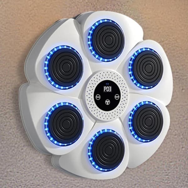 Musical Boxing Machine, Smart Wall-Mounted Boxing Machine - Bluetooth with Boxing Gloves for Adults and Children, 9 Speeds and Countdown Functions C