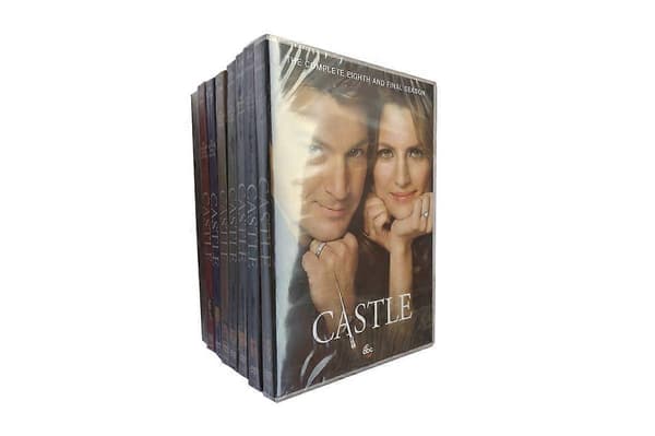 Castle: Den Komplette Serie Sæson 1-8 DVD-samling, 38-disc sæt, engelsk lyd med undertekster engelsk version