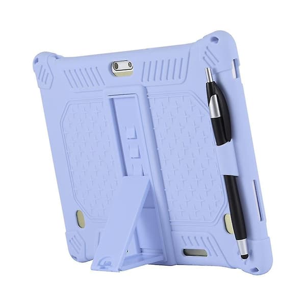 Universal Stødsikkert Silikone Cover Etui kompatibelt med 10 10.1 Tommer Android Tablet Pc Fan2346 Purple