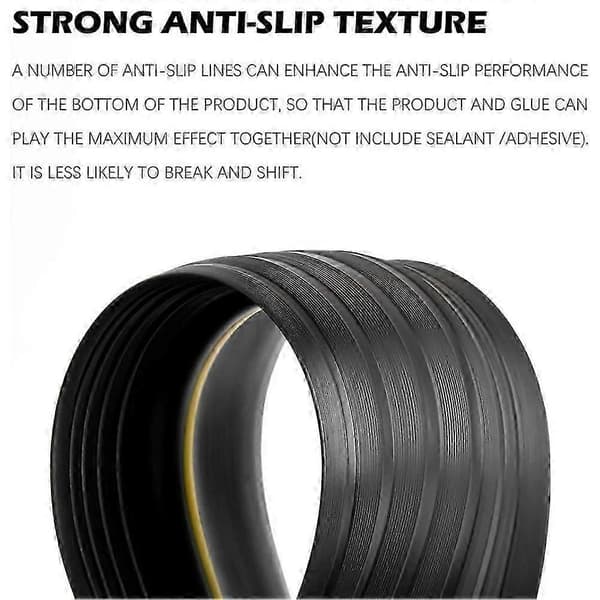 [13R] Universal Garage Door Threshold Seal, Weatherproof Rubber (3m, Black)