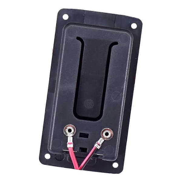 9V Platt Monterad Gitarr Aktivt Batterilock Hållare Batteriförvaringsfodral för Elgitarr Tillbehör