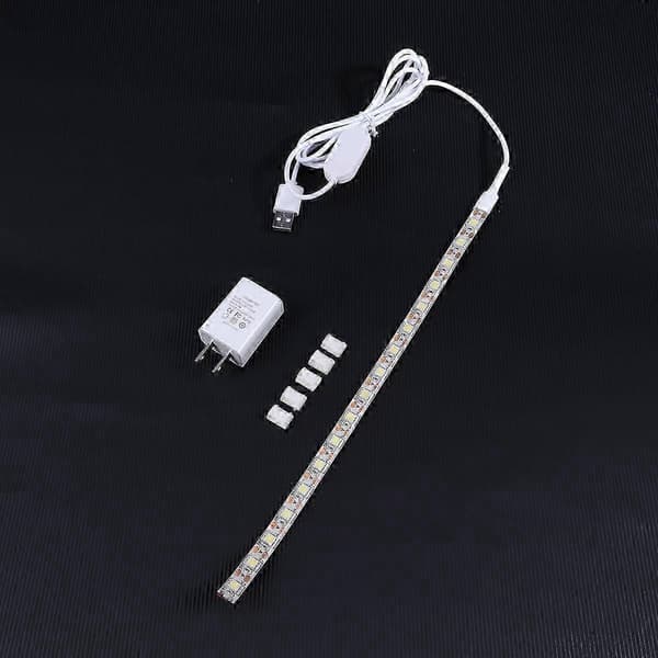 USB-interface LED-strip til belysning LED-strip USB-drevet 30 cm med lysdæmper