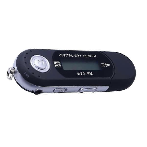 Kannettava USB MP3-soitin LCD-näytöllä, Bluetoothilla ja FM-radiolla Black