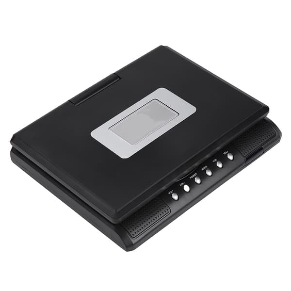 Portable DVD Player with 7-inch Swivel Screen, Rechargeable Battery, Car Charger, Gamepad - EU Plug