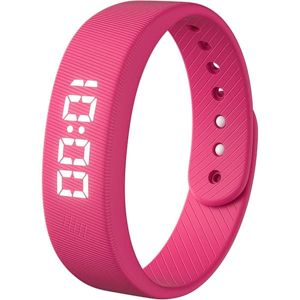 2026 Vibrating Alarm Bracelet for Deep Sleep - Silent Alarm Clock Bracelet, Has Multiple Functions and is Rechargeable pink
