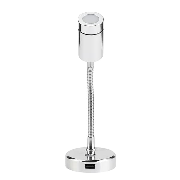 12V DC 1500LM LED Reading Light Rotatable Adjustable Marine Car Table Lamp USB Charging Interface