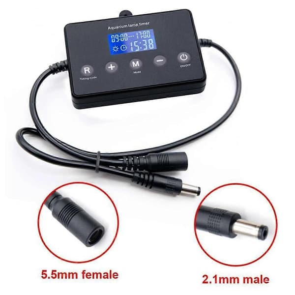 Akvarielampe Timer LED Lysdæmper Controller Solopgang Solnedgang Modulator til Akvariefisketank Intelligent Lystiming