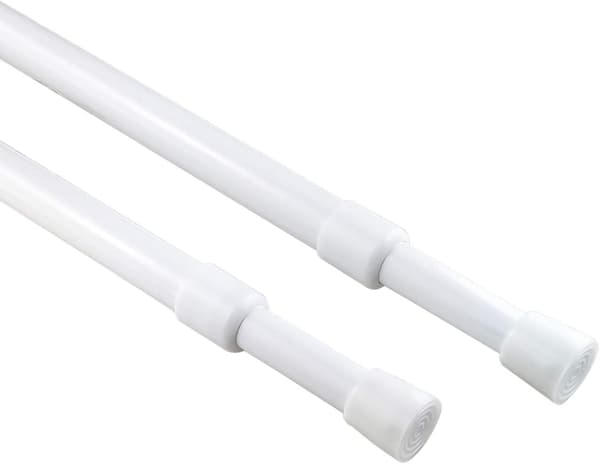 2-pak gardinstang teleskopisk - 30-50 cm
