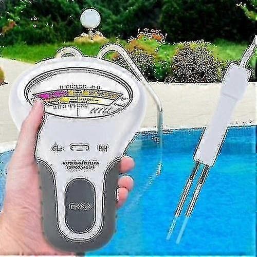 2-i-1 pH Klor Meter Tester PC-102 pH Tester Klor Vannkvalitet Testenhet Cl2 Måling for Basseng Akvarium