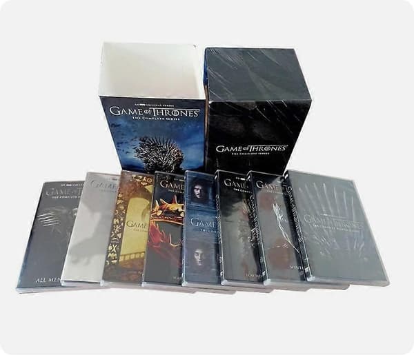 Game of Thrones: Den komplette serie sæson 1-8 engelsk version (DVD, 38-disk boksæt)