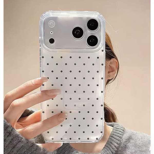 Dobbeltlagret prikkete telefondeksel for iPhone 11