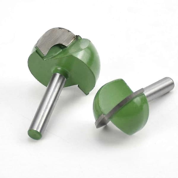 4 stk. 6 mm skaft Core Box Fræsejern til træbearbejdning - 16mm/22mm/25mm/32mm Rund Notfræser