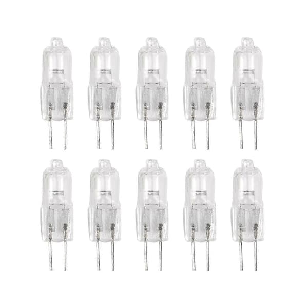 G4 Halogenpære 12V 35W 2800K Varm Hvid Stiftlys, 10-pak Warm white