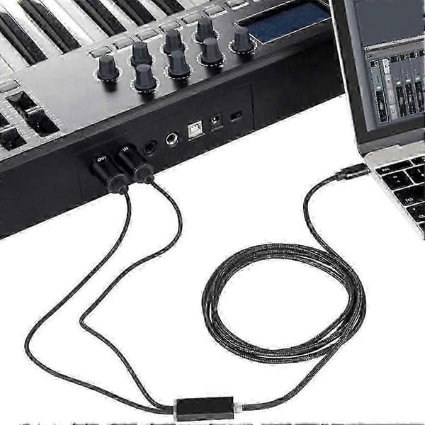 USB MIDI-grensesnitt for orgel og datamaskin med LED