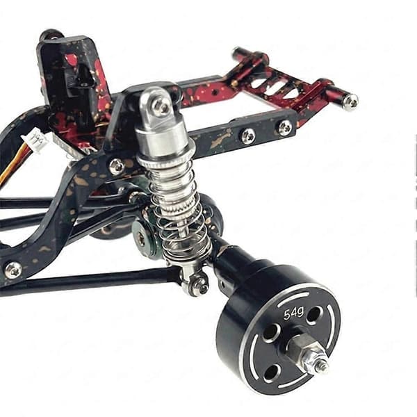 RC Bil Oppgradering Justerbart Hydraulisk Støtdemper Kit for MJX 1/18 H18P RC Biltilbehør Sølv Silver