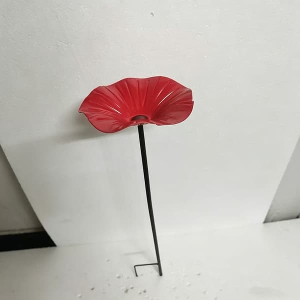 【13】Ceramic Bird Bath with Floral Pattern for Outdoor Use / Bird Water Container for Garden / Bird Bath