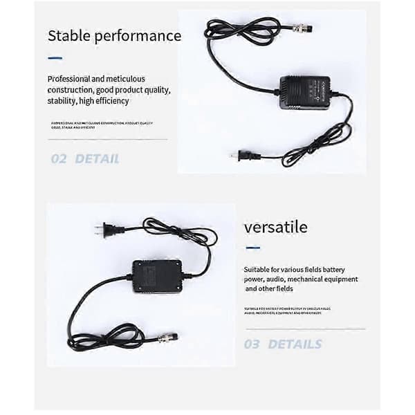 15V Strømforsyningsadapter til F4 Mixing Console med 3-benet stik og EU-stik Black