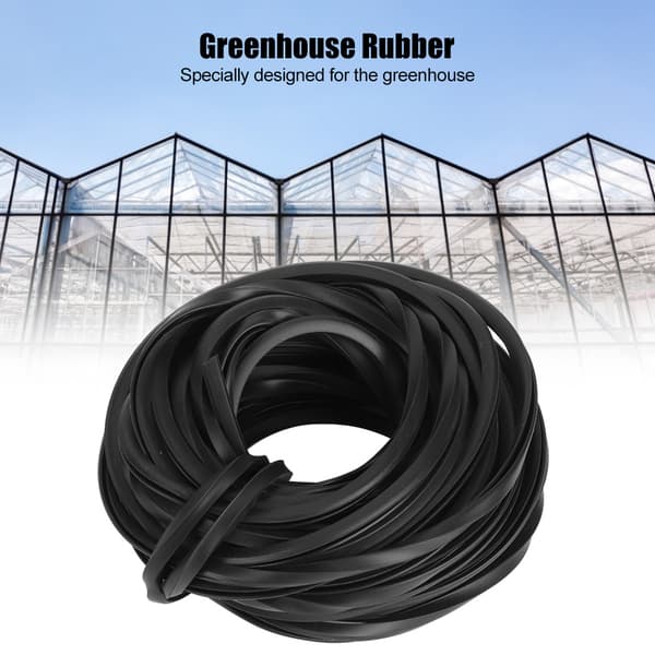 Black Rubber Sealing Strip Compatible with Greenhouse 10m 0.2