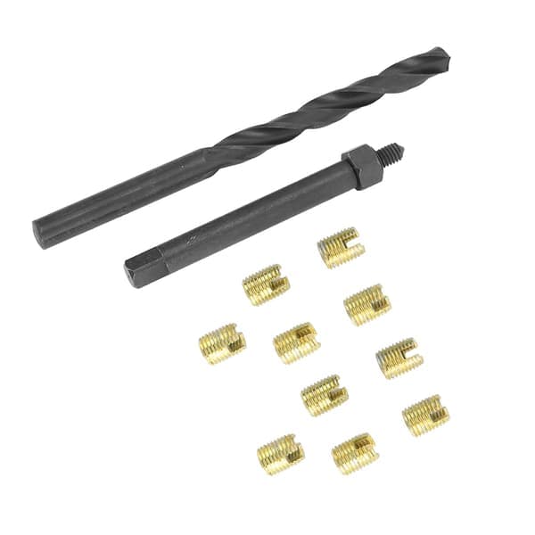 [13]12pcs M4x0.7 Thread Repair Kit Self-Tapping Thread Insert Thread Drill Bit Installation Tool