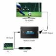 ZISONIX HDMI til SCART Konverter Adapter - 1080p - Sort - DC Kabel Inkluderet