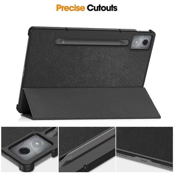 Til Lenovo Idea Tab Pro etui Anti-Drop læderstativ tabletcover - Grå Multicolor Black