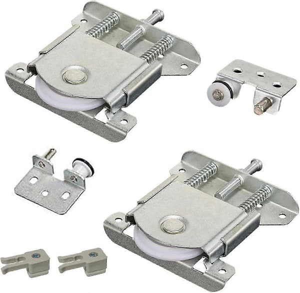 Skydedør Hjul Sæt 2 stk Nylon Ruller Skabsløbere Guider Kuglelejer style3864
