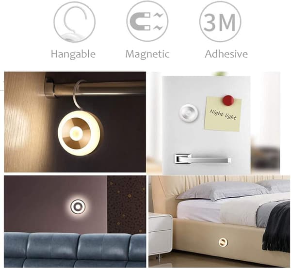Bevægelsessensor Natlampe, Smart Natlampe til Børn, LED Trappe