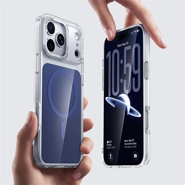 Mobilcover til iPhone 17 Pro MagSafe TPU Akryl - Blå Blå 62