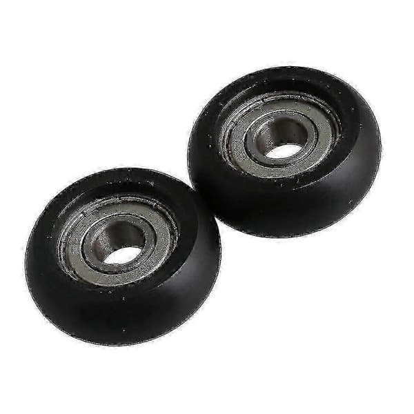 Ohjainpyörät 8x32x12mm - 4 sarjaa mustaa laakeriterästä