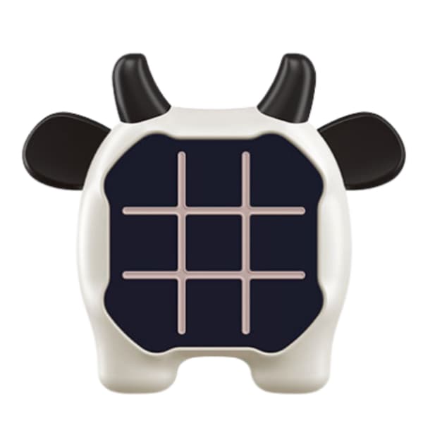 Electronic Game 3-in-1 Tic Tac Toe/Memory for 2 Players, Cow Design 180