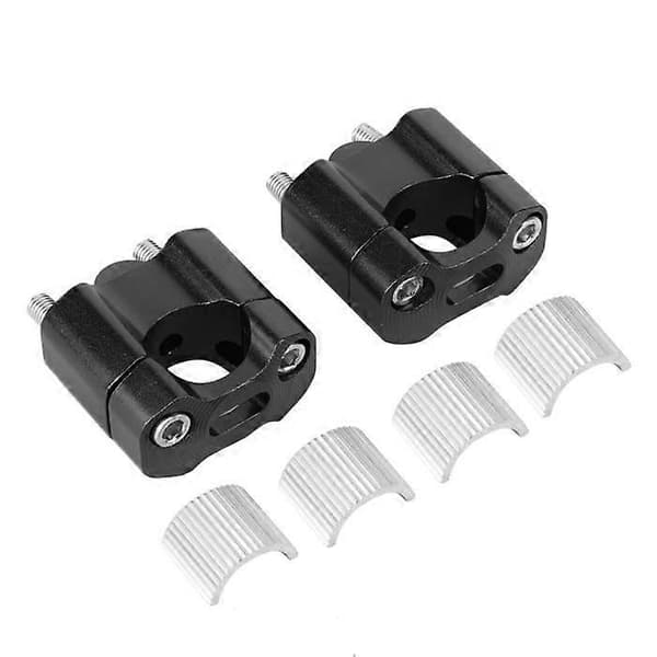 Par 22mm/28mm 1/8in 7/8in Motorcykel Styrfäste Klämmor Riser Adapter CNC Aluminiumlegering auto grepp Silver Svart