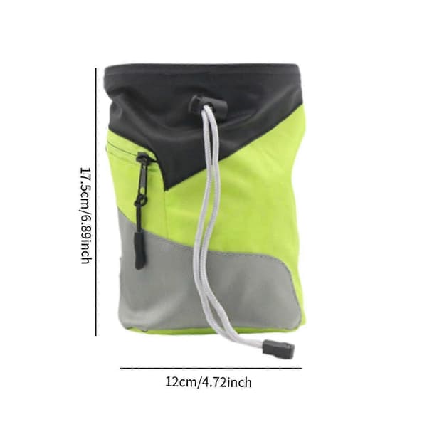 Kridtpose til klatring Opbevaringspose Praktisk Slidstærkt Taljebælte Grey Green