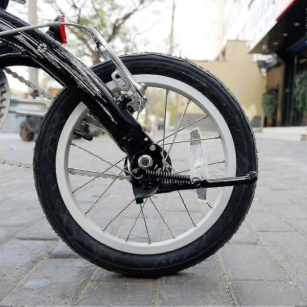 Fällbar cykelstöd 14 tum för K3 sidostöd ultralätt fäste silver A