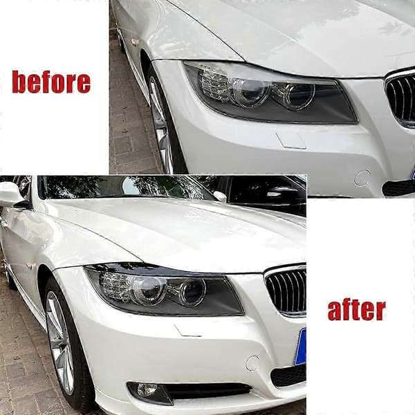 egnet for bmw 3-serie e90 e91 320i 330i 2005-2012 frontlyktdeksel pynt øyenbryn trimlist