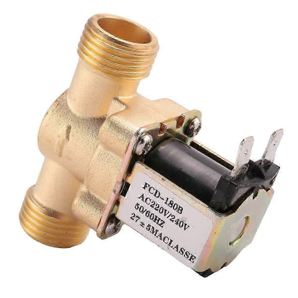 Ac 220V Normalt Lukket Elektrisk Magnetventil i Messing