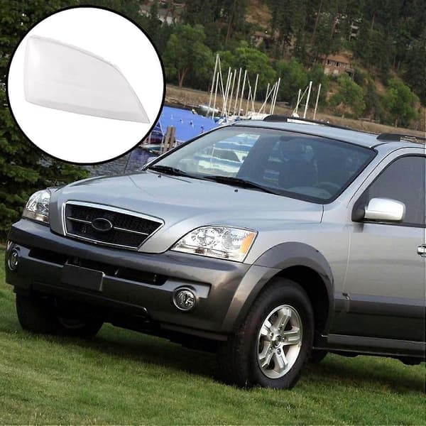 Bil Fram Höger Sida Strålkastare Klar Lins Lampskärm Skal Skydd För Sorento 2004 2005