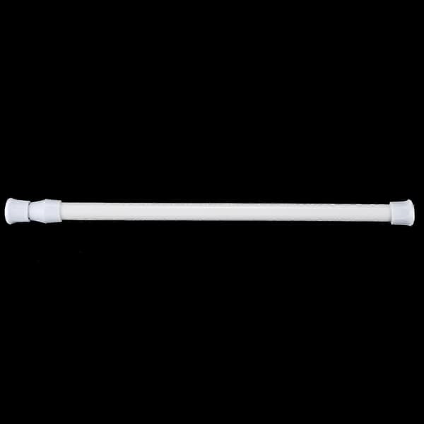 2X Teleskopisk Duschstång Duschdraperistång Teleskopstång Dusch Vit 30-50 cm White