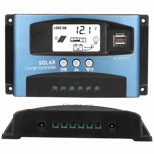 [13]MPPT 100A Solar ladekontroller Dobbel USB LCD-skjerm 12V 24V