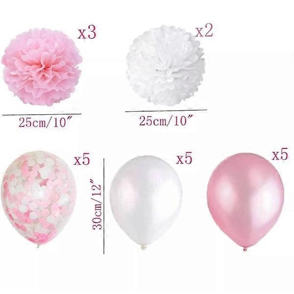 Hyvää syntymäpäivää ilmapallosetti Juhlasisustus ilmapallot pinkki