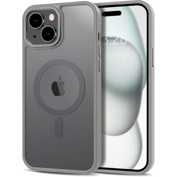 iPhone 14 Skal - Magsafe Frostat Skal – grå gray