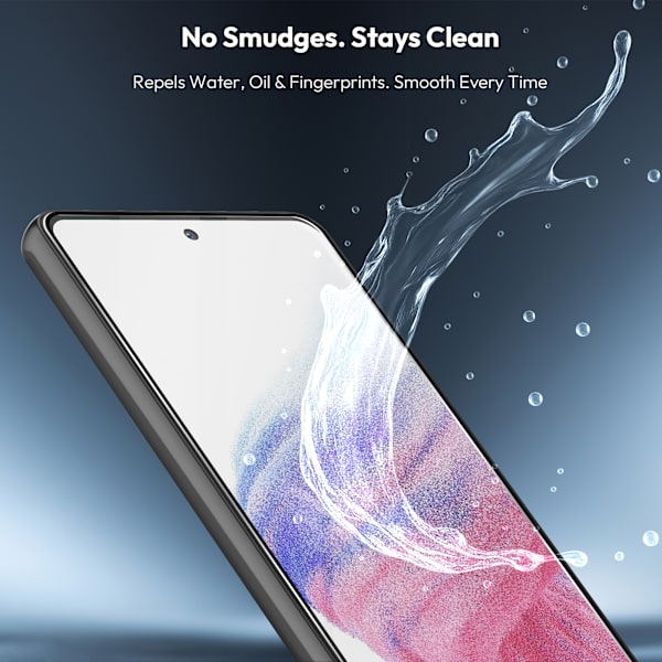 2-Pack Samsung A53 Screen Protector - Tempered Glass | [Automatic Installation] - Bubble-Free Samsung A53